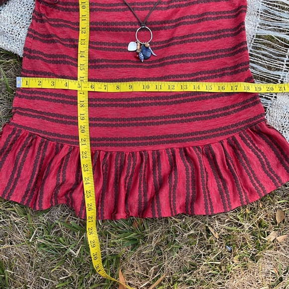 🌺 FREE PEOPLE; Sleeveless Brown/Red Top Fits S/M! - Picture 5 of 7